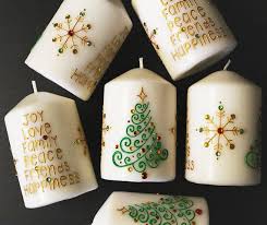 Set Of 6 Christmas Henna Candles Henna Inspired Home Decor Holiday Decor Holiday Gifts Christmas Gifts Christmas Kerzen Dekorieren Kerzen Verzieren Kerzen