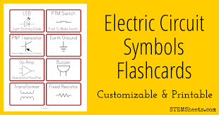 Make Customized Electric Circuit Symbol Flashcards That You Can Print Or Study On Your Device Symbols I Electric Circuit Flashcards Electrical Circuit Symbols