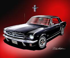 Image result for Raven Black 1965 Mustang