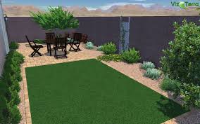 3d Landscape Design Small Backyard Turf With Paver Border 2 Size Rocks Sierra Blend Paver Area And Landscape Design Small Backyard Large Backyard Landscaping
