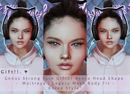 Second Life Marketplace L R Genusstrongfacegift01 M L Fit Kacee Style Gift Style Gift Body Fit Style