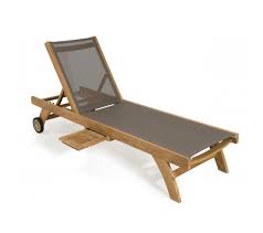 Ce produit 100% naturel, avec son ponçage ultra fin garantit une durabilité du produit ! Bain De Soleil Textilene Couleur Taupe En Bois Teck Chaise Longue Transat But