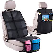 Amazon Com Car Seat Protector Rear Seat Organizer For Kids Waterproof Stain Resistant Protective In 2020 Child Car Seat Protector Best Car Seats Seat Protector