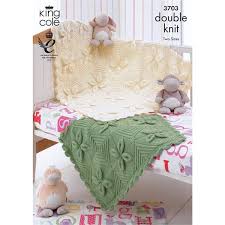 Our directory links to free knitting patterns only. King Cole 3703 Leaf Baby Blanket In Dk Springwools Com Ireland