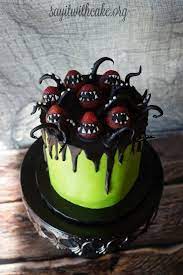 Creepy Halloween Cake Halloween Halloweenideas Halloweenfood Halloweendecor Hallowee Halloween Cake Decorating Halloween Cake Recipes Halloween Cakes Easy