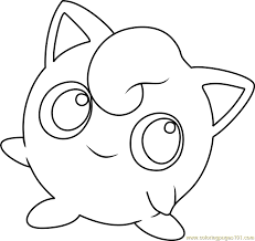 Jigglypuff Pokemon Coloring Pokemon Coloring Pages Pokemon Sketch