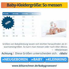 Baby Grossentabellen Babygrossen Messen Grosse Nach Alter
