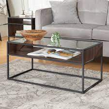 Nowak Frame Coffee Table With Storage Coffee Table Glass Coffee Table Iron Coffee Table
