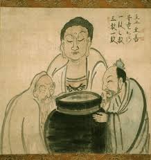 Buddha Confucius And Lao Tzu By Hakuin Three Witches Zen Painting Buddhist Art Japan Painting