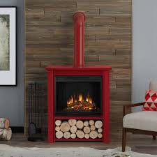 Bedroom design ideas with a wood stove. Home Improvement Electric Fireplace Heater Real Flame Indoor Mantel Bedroom Stove Wood Realistic Heating Cooling Air