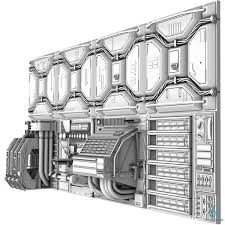 Sci Fi Wall Panel 3d Model For Sale 3d Squirrel By 3dsquirrel Co Uk Via Behance Sci Fi Props Sci Fi Environment Sci Fi
