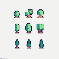 Trees Pixelart Pixel Art Landscape Cool Pixel Art Pixel Art Tutorial Try this simple tutorial in less than an hour!