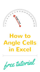 Excel Tutorial On How To Make Angled Cells In Excel Rotated Cells In Excel Can Help Your Spreadsheets Look More Profe Excel Tutorials Excel Excel Spreadsheets