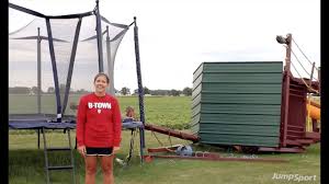Trampolines are fun and entertaining. How To Keep A Trampoline From Blowing Away Anchors Or Tie Downs Gettrampoline Com