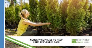 Latest nursery equipment and commercial nursery products for growers and operators, containers and planters, green leaf plants, flowers, edibles and shrubs, . Nursery Supplies To Keep Your Employees Safe Frostproof Growers Supply