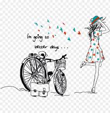 Download Girl Quotes Who Love Riding Bike Png Image With Transparent Background Toppng
