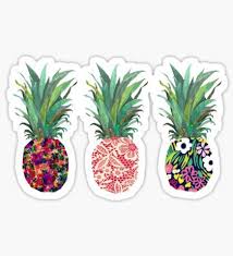 Pineapple Sticker Pack Sticker Pineapple Sticker Pineapple Art