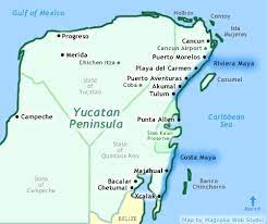 Map Of Yucatan Cancun Riviera Maya Costa Maya Hidden Cancun Puerto Morelos Costa Maya Playa Del Carmen