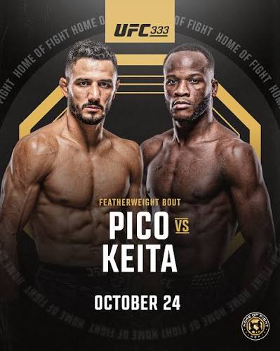 Losene Keita vs Aaron Pico en UFC 333: una auténtica guerra que puede cambiar el peso pluma