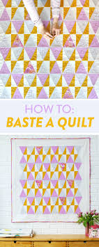 I'm surprised no one has mentioned sullivans the original quilt basting spray product. How To Baste A Quilt Suzy Quilts