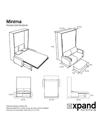 Murphysofa Minima Queen Mini Sectional Murphy Bed Plans Murphy Bed Murphy Bed Diy