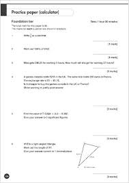 Gcse Grades 9 1 Maths Foundation Exam Practice Book For All Boards Question Paper Scholastic Shop