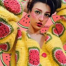 Watermelon Cropped Cardigan *CROCHET PATTERN XS/S*