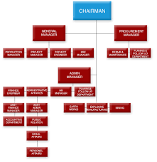 organization structure detonator blasting contracting co