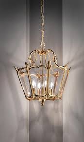 Hanging Lamp Golden Lantern 4 Lights Masiero Murano And Crystal Chandeliers Lamps And Wall Lights Ref 20020121