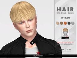The Sims Resource Gelato Hair Retextured By Remaron Sims 4 Hairs