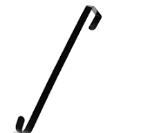 Amazon.com: Qinlenyan Rust-proof Door Hanger Thin Front Wreath Rustproof  Corrosion Resistant Strong Load-bearing Easy to Use Christmas Halloween  Black ...