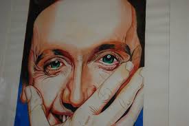 Peter Herold Aquarell " Marius Müller-Westernhagen "