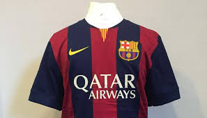 Customize your avatar with the fc barcelona jersey 2014/2015 neymar and millions of other items. Lionel Messi Fc Barcelona Signed Shirt From The Historic 2014 2015 Treble Season Charitystars