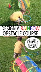 Let Kids Build A Backyard Obstacle Course With Free Printables Kids Obstacle Course Backyard Obstacle Course Outdoor Fun For Kids