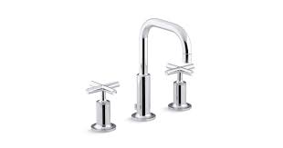 sink faucet with low cross handles