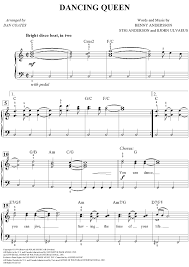Dancing Queen Easy Piano Easy Piano Sheet Music Easy Piano Sheet Music