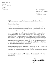 Lettre De Motivation Inventoriste Modele De Lettre
