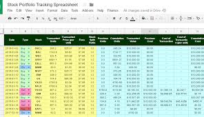 the best free stock portfolio tracking spreadsheet