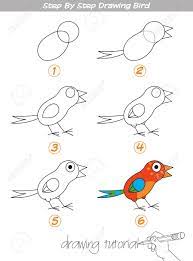 Dibujos animados faciles para dibujar paso a paso. Tutorial De Dibujo Paso A Paso Dibujando Ave Facil De Dibujar Aves Para Ninos Personaje De Dibujos Animados Divertido Ilustraciones Vectoriales Clip Art Vectorizado Libre De Derechos Image 91758139