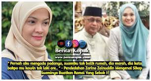 Zarina zainuddin salam hari raya , mohon maaf bersama suami dan madunya. Pernah Aku Mengadu Padanya Suamiku Tak Balik Rumah Berita Kopak Media