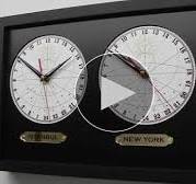 Amazon.com: Two-Zone Clock with 24-Hour Zones. Binary Clock ...
