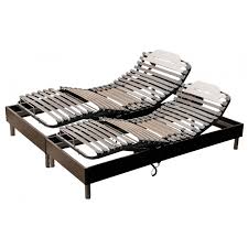 Matelas ressorts ensachés (713 en 160x200). Sommier De Relaxation 2x80x200 Cm France Nuit Ares Sommier Electrique