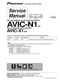 Разъем rca для магнитолы pioneer avic hd3. Pioneer Avic N1 Avic X1 Pdf Laser Electrical Connector