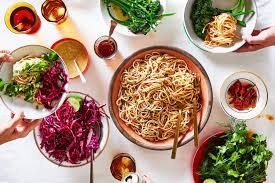 Cold Noodles With Chile Oil And Citrusy Cabbage Recipe Recipe Cabbage Recipes Cold Noodles Spicy Ingredients
