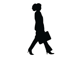 Walking Woman With Bag Silhouette Walking Women Silhouette Walking Silhouette