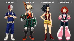 Become an idol and find out what would dispatch discover about you while invading your privacy what are you? Official Birthdays Of My Hero Academia Characters Youtube