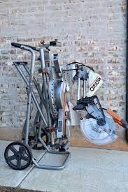 ridgid universal mobile miter saw stand with mounting braces mitersaw woodworkingtools best woodworking tools wood carving tools woodworking tools