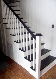 Black And White Stair Railing Ideas Painted Staircase Ideas Pattern Projects Inspiration Handrail Farmhouse Diy Stairways Chalk Spindles Bef Rustic Stairs Stairs Design Staircase Design