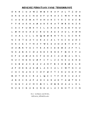 Cari perkataan yang tersembunyi mahathir jalur gemilang merdeka ogos malaysia benderasultan abdullah razak najib hussein rahman menteri negeri maju indiacina melayu m o c r m x n. Cari Perkataan Tersembunyi Haiwan