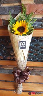 1 Stem Sunflower Bouquet Flowers Gifts Delivery 0998 579 5720 Fg Davao Shop 123 Lopez Jaena St Brg Flower Gift Sunflower Arrangements Flowers Bouquet Gift